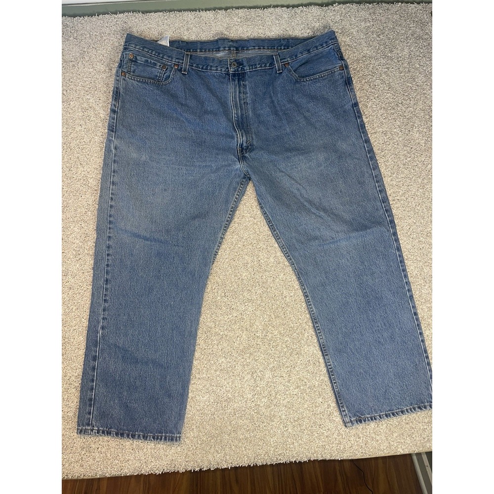 Levi's 505 Mens Big & Tall Jeans Sz 50x30 Relaxed Fit Straight
